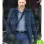 BABY DRIVER JON HAMM (BUDDY) BLUE COTTON COAT