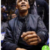 BARAK OBAMA BLACK SATIN BOMBER JACKET BARAK OBAMA BLACK SATIN BOMBER JACKET