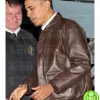 BARAK OBAMA FLIGHT BROWN LEATHER JACKET