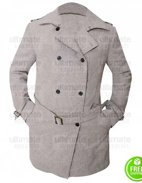 BATMAN VS SUPERMAN DAWN OF JUSTICE BEN AFFLECK (BRUCE WAYNE) GREY COAT