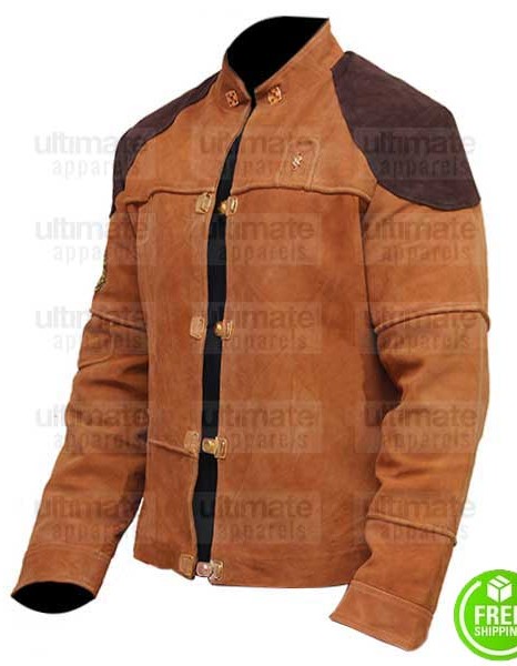 BATTLESTAR COLONIAL WARRIOR (VIPER PILOT) BROWN SUEDE LEATHER JACKET BATTLESTAR COLONIAL WARRIOR (VIPER PILOT) BROWN SUEDE LEATHER JACKET