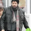 BEN AFFLECK BLACK LEATHER JACKET