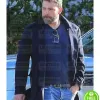 BEN AFFLECK BLUE WOOL COAT