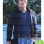 BEN AFFLECK BLUE WOOL COAT