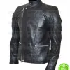 BILLIONS DAMIAN LEWIS BLACK LEATHER JACKET