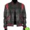 BLACK AND RED LEATHER VARSITY JACKET