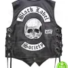 BLACK LABEL SOCIETY BAND BLACK LEATHER VEST