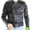 NEW BLACK MOTORCYCLE BIKER LEATHER JACKET