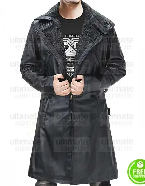 Blade Runner 2049 Officer K Fur Leather Coat