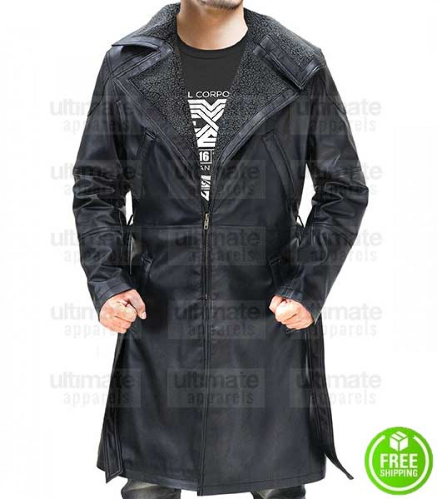 Blade Runner 2049 Officer K Fur Leather Coat