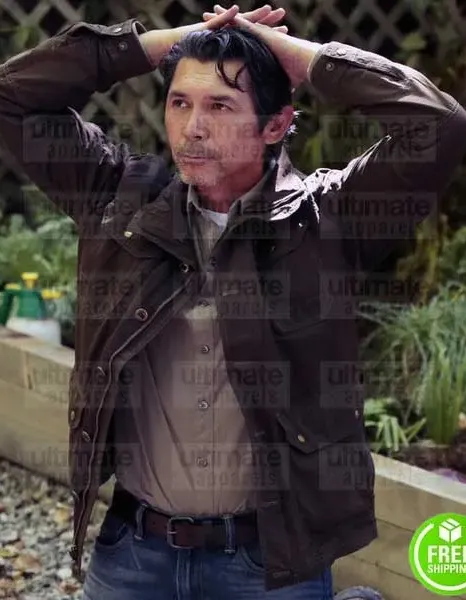 BLINDSPOT LOU DIAMOND PHILLIPS (SOUL GUERRERO) BROWN COTTON JACKET BLINDSPOT LOU DIAMOND PHILLIPS (SOUL GUERRERO) BROWN COTTON JACKET