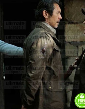 BLINDSPOT LOU DIAMOND PHILLIPS (SOUL GUERRERO) BROWN COTTON JACKET