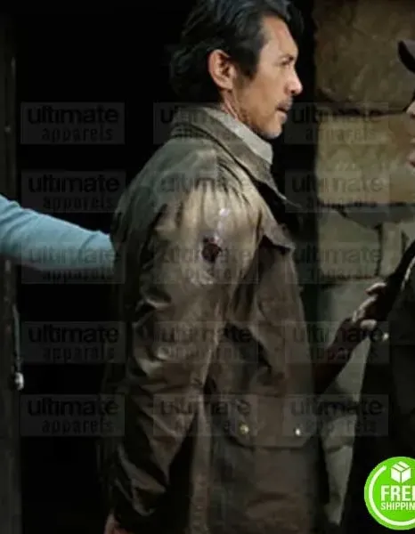 BLINDSPOT LOU DIAMOND PHILLIPS (SOUL GUERRERO) BROWN COTTON JACKET BLINDSPOT LOU DIAMOND PHILLIPS (SOUL GUERRERO) BROWN COTTON JACKET