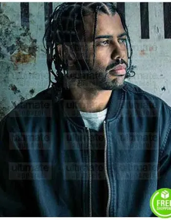 BLINDSPOTTING DAVEED DIGGS (COLLINS) BLACK BOMBER JACKET