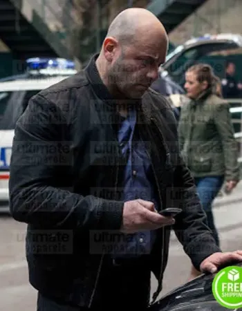 BRAQUO JOSEPH MALERBA (WALTER MORLIGHEM) BLACK BOMBER JACKET