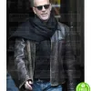 Bruce Willis Brown Distressed Leather Jacket Bruce Willis Brown Distressed Leather Jacket