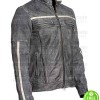 CAFE RACER DISTRESSED LEATHER JACKET
