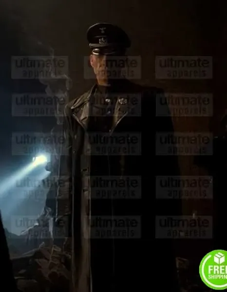 CAPTAIN AMERICA THE FIRST AVENGER HUGO WEAVING (RED SKULL) TRENCH LEATHER COAT CAPTAIN AMERICA THE FIRST AVENGER HUGO WEAVING (RED SKULL) TRENCH LEATHER COAT