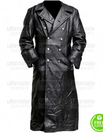 CAPTAIN AMERICA THE FIRST AVENGER HUGO WEAVING (RED SKULL) TRENCH LEATHER COAT