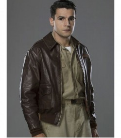 CATCH 22 CHRISTOPHER ABBOTT BROWN JACKET