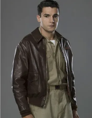 CATCH 22 CHRISTOPHER ABBOTT BROWN JACKET