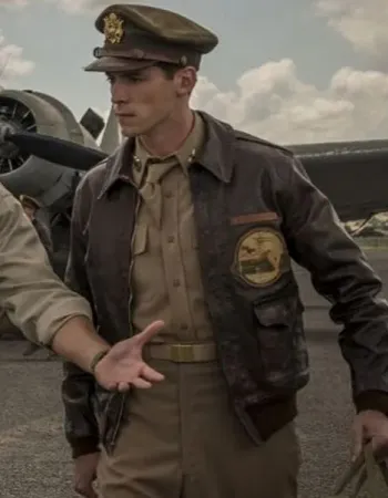 CATCH 22 CHRISTOPHER ABBOTT BROWN JACKET