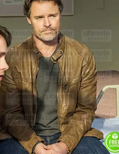 CEDAR COVE DYLAN NEAL (JACK GRIFFITH) BROWN LEATHER JACKET