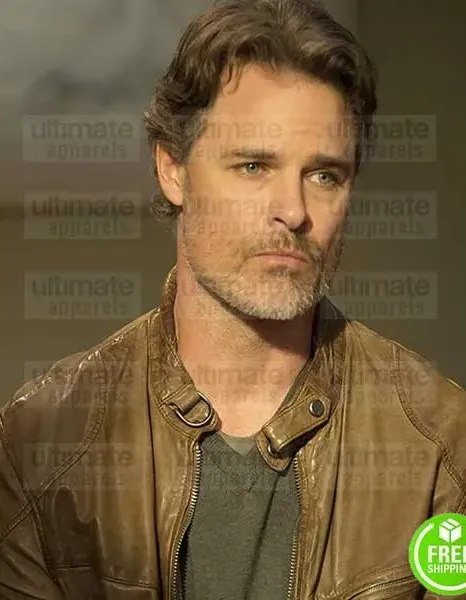 CEDAR COVE DYLAN NEAL (JACK GRIFFITH) BROWN LEATHER JACKET