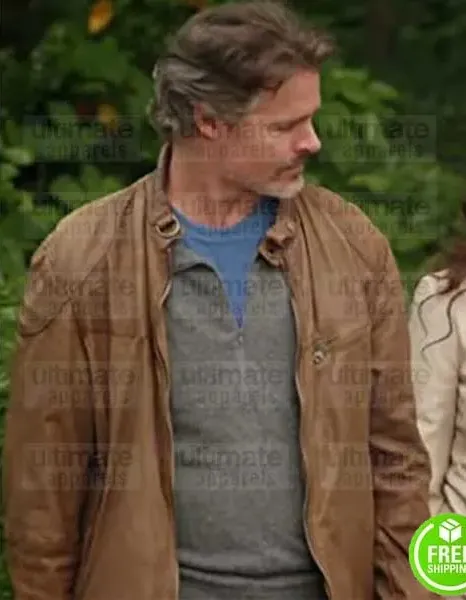CEDAR COVE DYLAN NEAL (JACK GRIFFITH) BROWN LEATHER JACKET