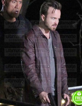 CENTRAL INTELLIGENCE AARON PAUL (PHIL) LEATHER COAT