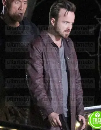 CENTRAL INTELLIGENCE AARON PAUL (PHIL) LEATHER COAT