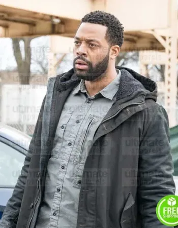 CHICAGO P.D LAROYCE HAWKINS (KEVIN ATWATER) BLACK COTTON COAT CHICAGO P.D LAROYCE HAWKINS (KEVIN ATWATER) BLACK COTTON COAT