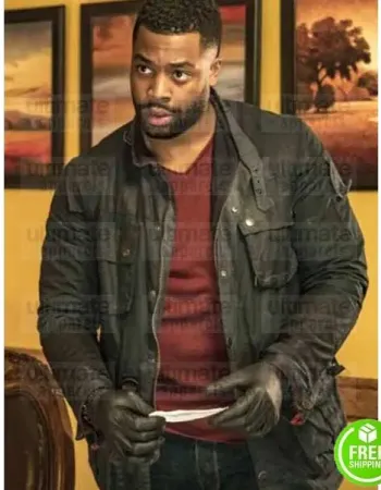 CHICAGO P.D LAROYCE HAWKINS (KEVIN ATWATER) BLACK COTTON JACKET