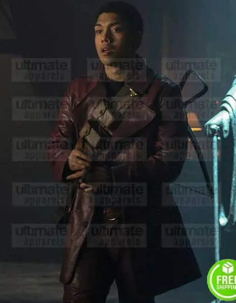 CHILLING ADVENTURES OF SABRINA CHANCE PERDOMO (AMBROSE SPELLMAN ) LEATHER COAT