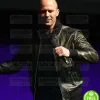 JASON STATHAM CINEMACON 2019 BLACK LEATHER JACKET JASON STATHAM CINEMACON 2019 BLACK LEATHER JACKET
