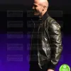 JASON STATHAM CINEMACON 2019 BLACK LEATHER JACKET JASON STATHAM CINEMACON 2019 BLACK LEATHER JACKET