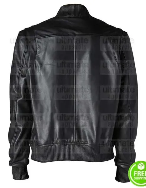 CLASSIC MEN'S BLACK LEATHER VARSITY JACKET CLASSIC MEN'S BLACK LEATHER VARSITY JACKET