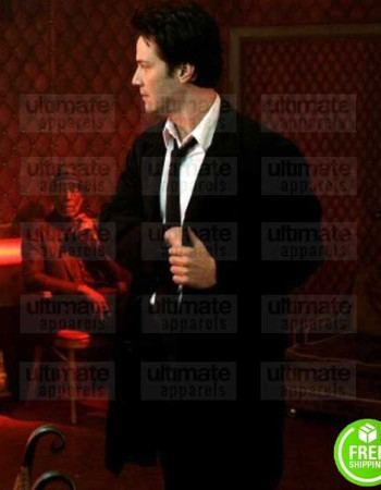 CONSTANTINE KEANU REEVES (JOHN CONSTANTINE) BLACK TRENCH COAT
