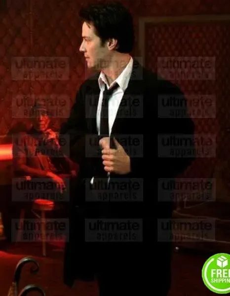CONSTANTINE KEANU REEVES (JOHN CONSTANTINE) BLACK TRENCH COAT