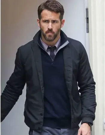 CRIMINAL MOVIE RYAN REYNOLDS BLACK BOMBER JACKET