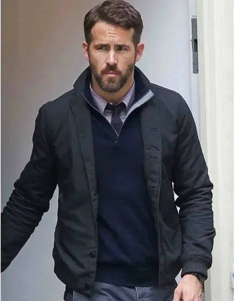 CRIMINAL MOVIE RYAN REYNOLDS BLACK BOMBER JACKET CRIMINAL MOVIE RYAN REYNOLDS BLACK BOMBER JACKET