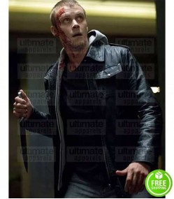 DAYBREAKERS MICHAEL DORMAN (FRANKIE DALTON) BLACK LEATHER JACKET