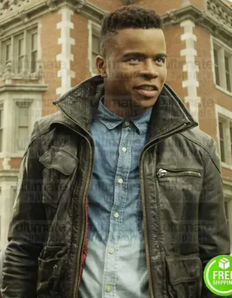 DEAR WHITE PEOPLE MARQUE RICHARDSON (REGGIE GREEN) BROWN LEATHER JACKET DEAR WHITE PEOPLE MARQUE RICHARDSON (REGGIE GREEN) BROWN LEATHER JACKET