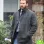 DEFENDING JACOB CHRIS EVANS (ANDY BARBER) GREY WOOL COAT