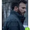 DEFENDING JACOB CHRIS EVANS (ANDY BARBER) GREY WOOL COAT