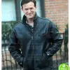 DIETLAND ADAM ROTHENBERG (DOMINIC O'SHEA) BLACK LEATHER JACKET