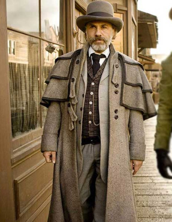 DJANGO UNCHAINED CHRISTOPH WALTZ (KING SCHULTZ) GREY COAT