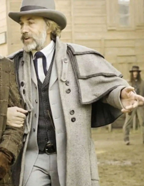 DJANGO UNCHAINED CHRISTOPH WALTZ (KING SCHULTZ) GREY COAT