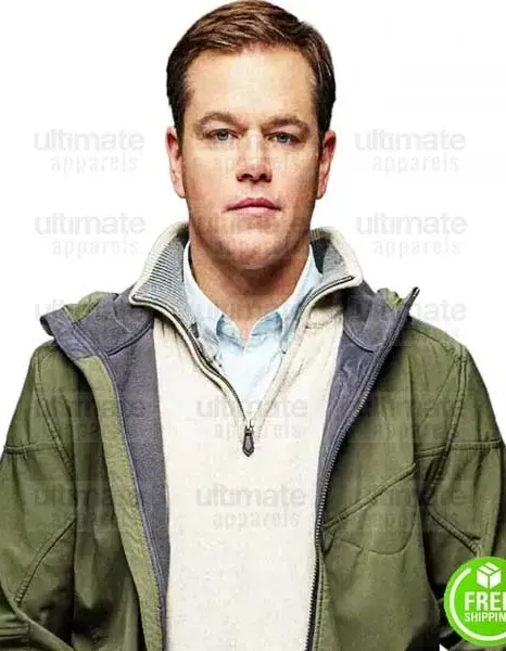 DOWNSIZING MATT DAMON (PAUL SAFRANEK) GREEN COTTON JACKET DOWNSIZING MATT DAMON (PAUL SAFRANEK) GREEN COTTON JACKET