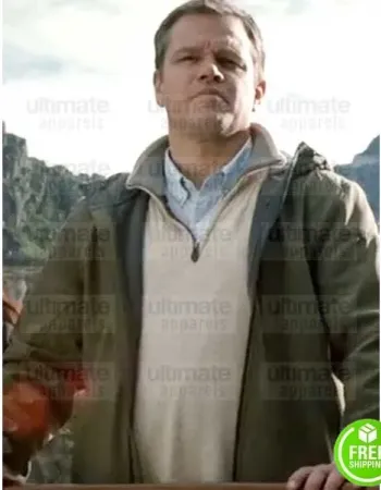 DOWNSIZING MATT DAMON (PAUL SAFRANEK) GREEN COTTON JACKET DOWNSIZING MATT DAMON (PAUL SAFRANEK) GREEN COTTON JACKET
